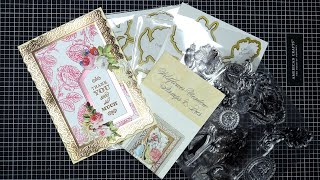 Anna Griffin Wildflower Meadow Stamps & Dies Review Tutorial! So Pretty & Nice Stamping Quality!