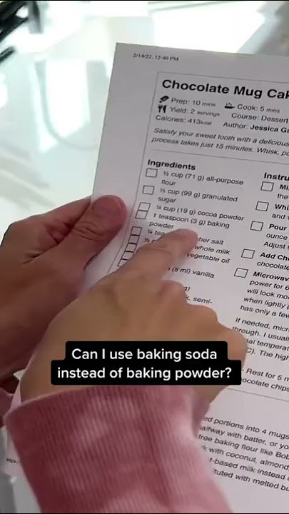 Can I use baking soda instead of baking powder? 🤔