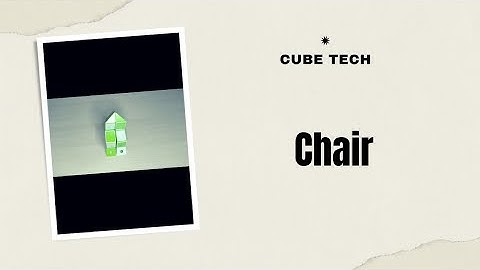 How to make Chair with snake cube- Tutorial