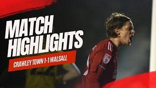 HIGHLIGHTS | Crawley Town vs Walsall