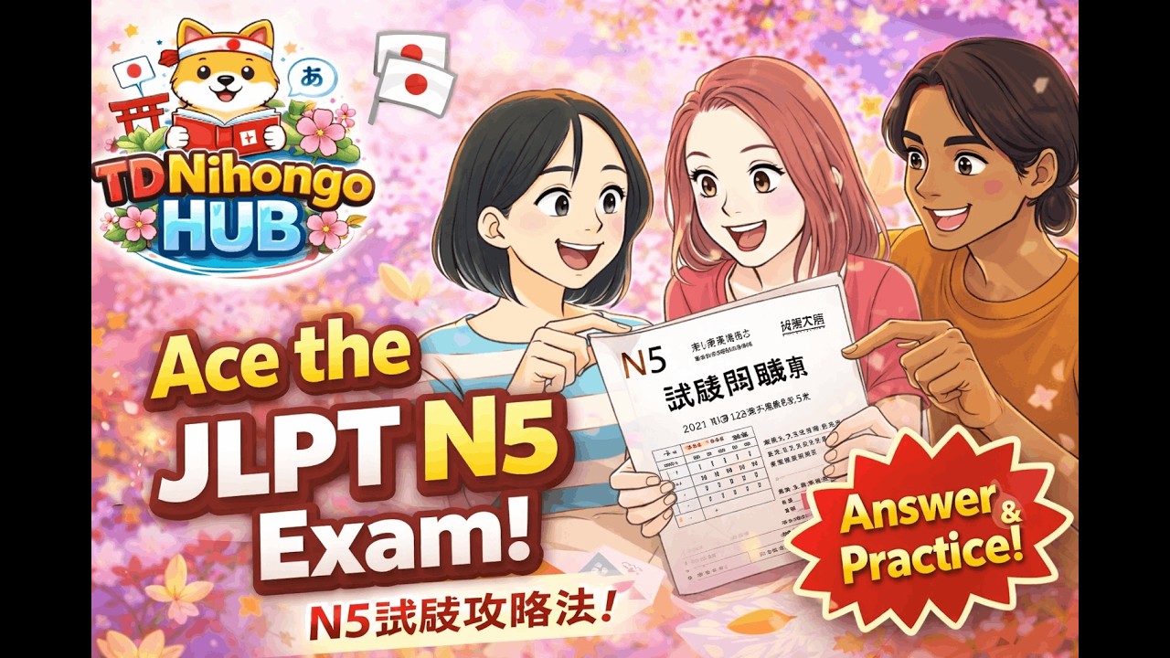 JLPT N5 Exam Practice | Part １ | Past Questions Explained (Class Recording)