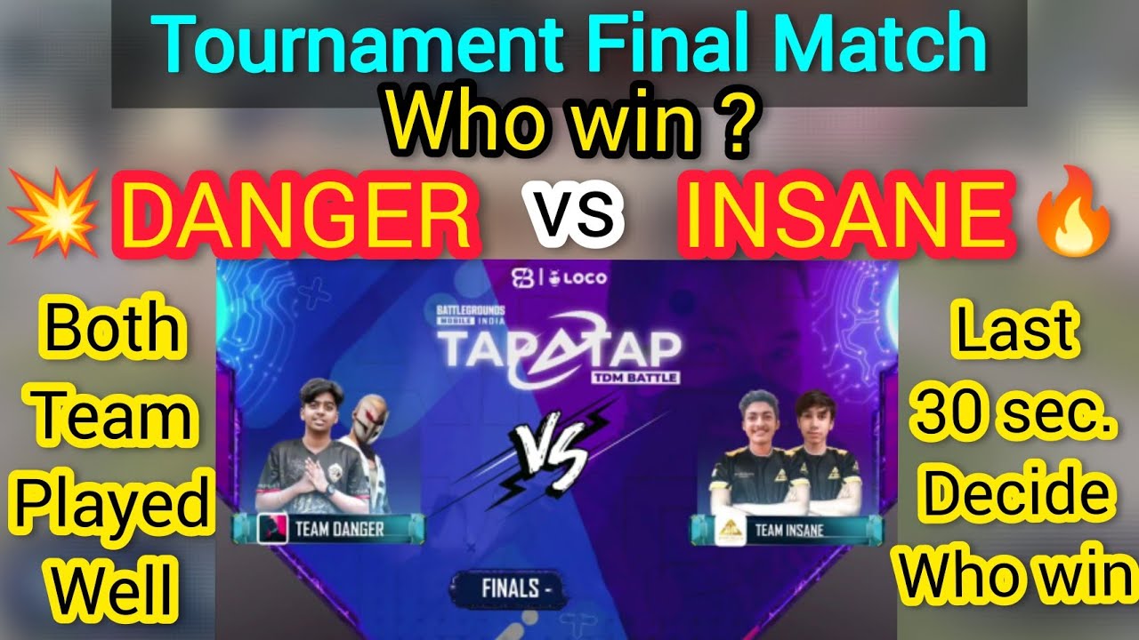 TEAM DANGER vs INSANE FINAL MATCH IN TAPATAP TDM BATTLE, HYDRA GAMING ...