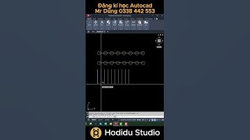 Lệnh Copy chia đều trong Autocad #shorts  #3dsmax #autocad #hodidustudio