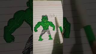 how to draw hulk drawing for kids  #trending  #shortsviral @Cottonfairy