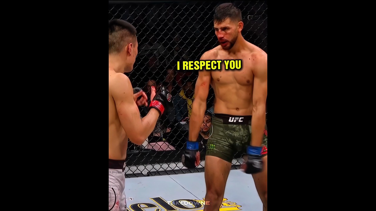 They shook hands no matter what #mma