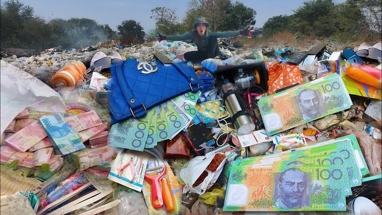 Wow Lucky Day - Dumpster Diving "FOUND Good Thing & More in Trash Place Field