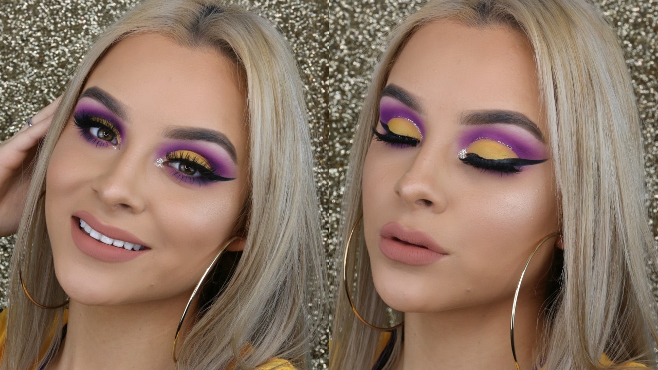GRWM: Lakers Glitter Cut Crease | Aidette Cancino