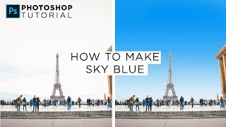 How To REPLACE WHITE SKY With Blue Sky Using Photoshop CC - Photoshop Tutorial screenshot 4