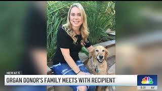 NBC4 Coverage of First Time Meeting at OneLegacy Between Katie Sedor's Family and Deidra Garrett