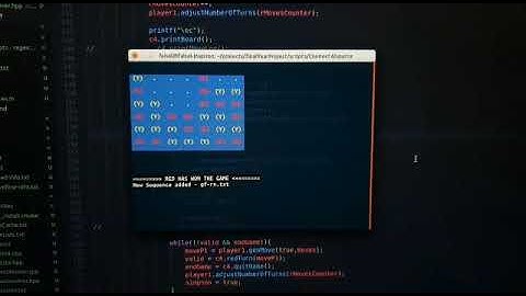 connect4 player (C++ lookup table)