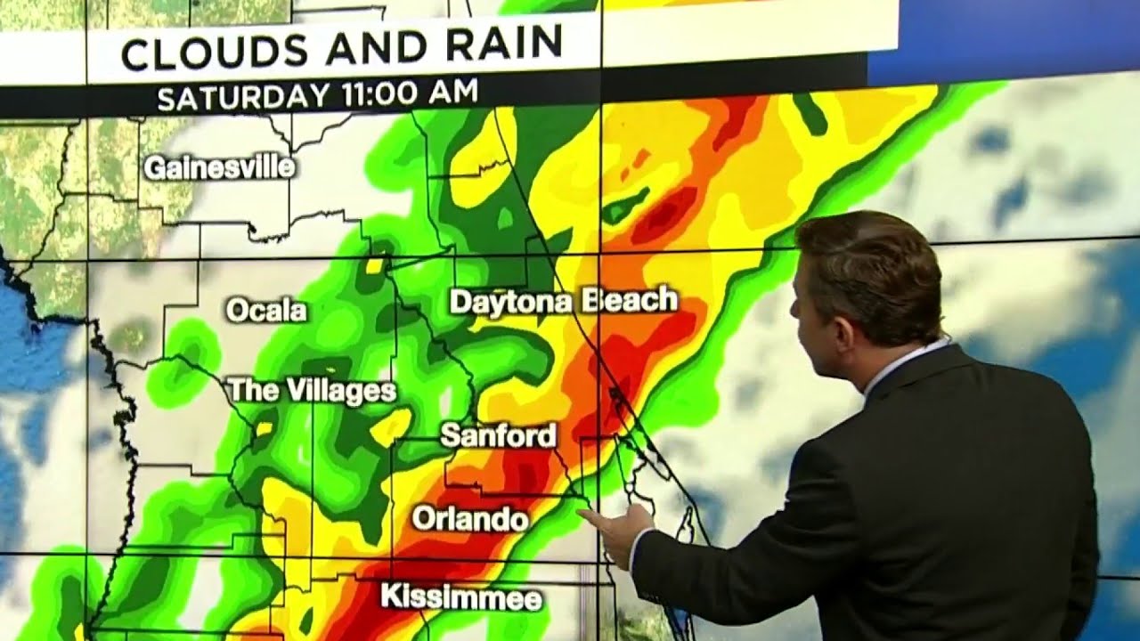 Severe weather risk, BIG drop in temps coming to Central Florida - YouTube