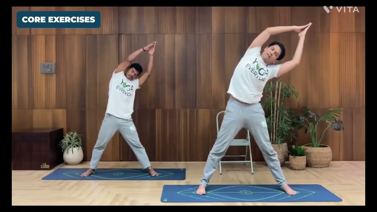 Thursday 4 yoga day, fit and fine ,core and laughter 