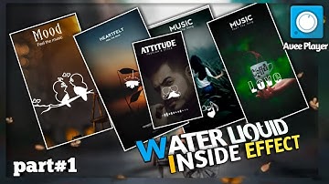how to make water liquid inside effect || avee player tamplet|part 1|Asim 999