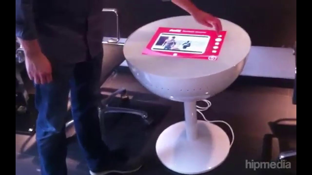 Interactive touch table - YouTube