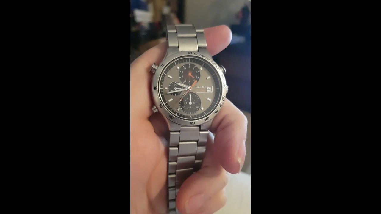 SEIKO 1/100 CHRONOGRAPH 7T52-6A00 SEIKO 1⁄100 CHRONOGRAPH 7T52 