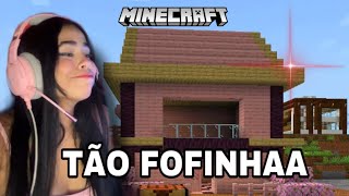 A CASA ROSA MAIS LINDA DO MINECRAFT ESTÁ QUASE PRONTA