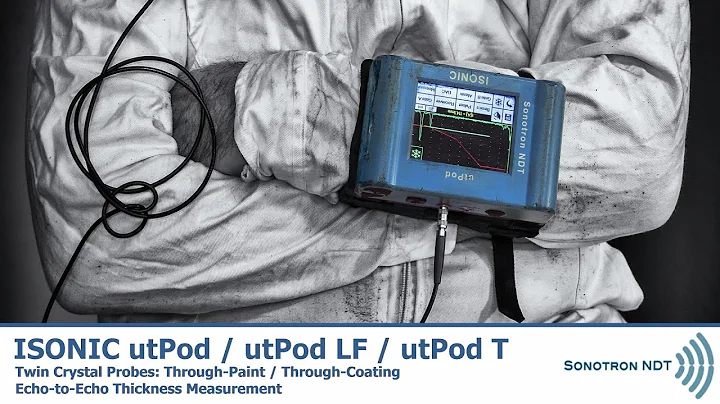 ISONIC utPod / utPod LF / utPod T  - Twin Crystal Probes: Through-Paint/Coating Thickness Gauging