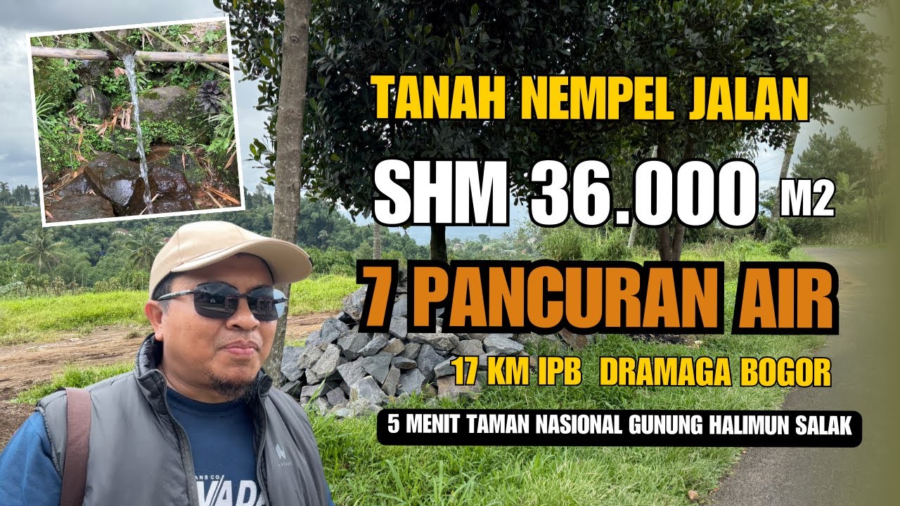 Investasi Tanah Pegunungan Bogor – 36.000 m², Ada Mata Air, Akses Aspal