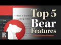 My Top 5 Favorite Bear Features