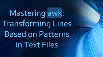 Mastering awk: Transforming Lines Based on Patterns in Text Files