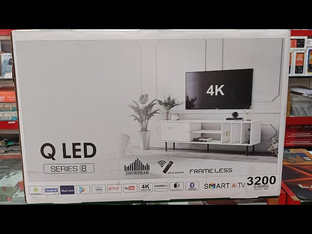 32 Q LED 4K SMART FRAMELESS TV | Q-SERIES | Model 3200 | Voice