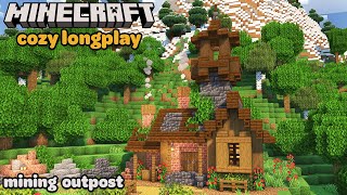 Minecraft Relaxing Longplay  Building a Mining Outpost (No Commentary) [1.20]