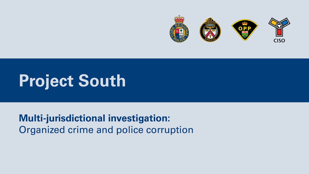 York Regional Police Press Conference - Project South Results