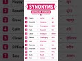 Synonyms (similar words)|| improve your english and create your own english aura