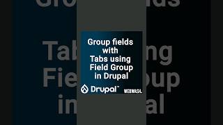 Group fields with Tabs using Field Group