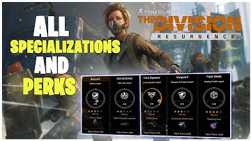 The Division Resurgence "ALL SPECIALIZATIONS/CLASSES & PERKS" "TONNES OF TALENTS" "MOBILE GAME" BETA