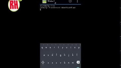 Screenrecord Use Terminal Emulator ANDROID (ROOT)
