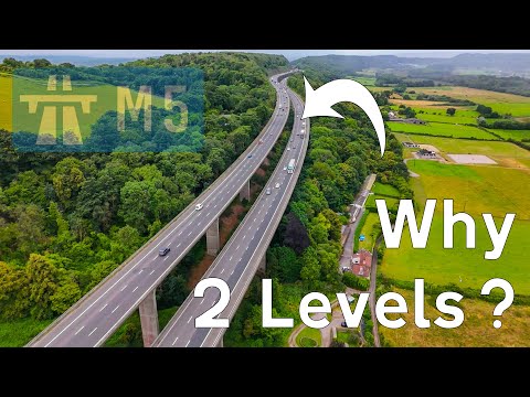 The AMAZING Split Level Wynhol VIADUCT M5 Motorway Why Is It On Two Levels 