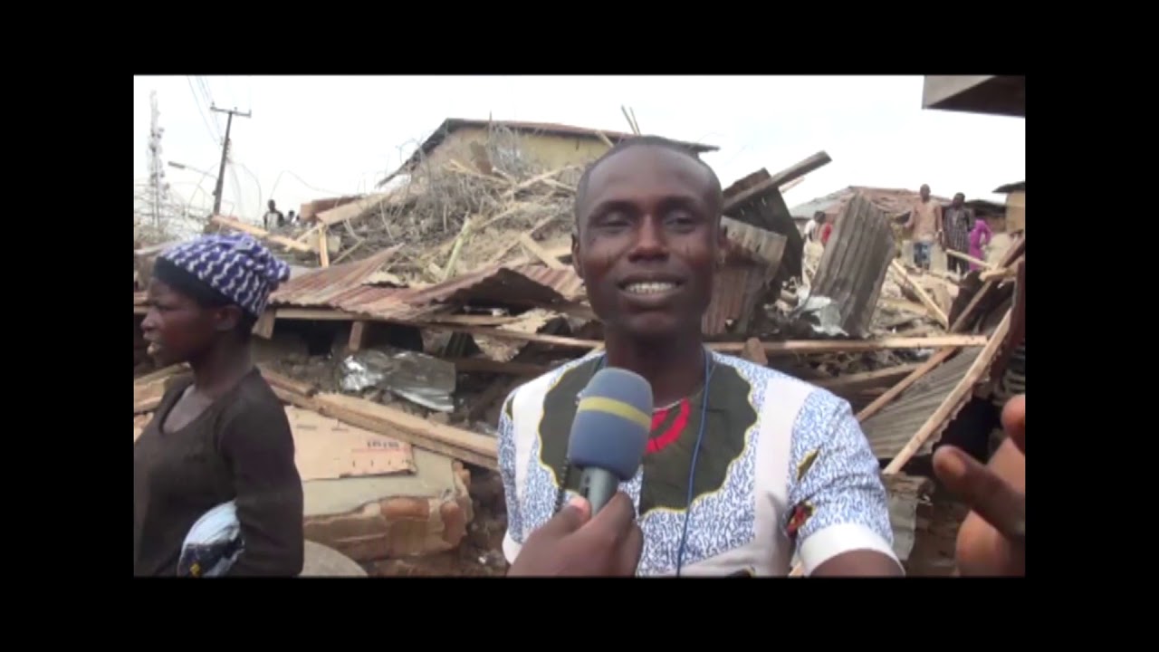 Collapsed building in Ibadan 