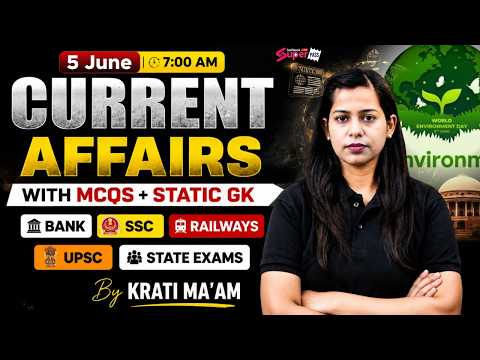 Current Affairs Today | 05 June 2026 Current Affairs | Daily Current Affairs by Krati Mam | Testbook