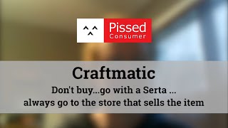 Craftmatic Reviews - Don't buy...go with a Serta ...