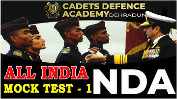 Mock Test - 1 | NDA | By Sanjeev Thakur Sir | Cadets Defence Academy