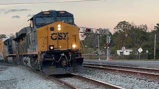 Highballing around the curve approaching Dresden St  Waycross ga 11/24/25 