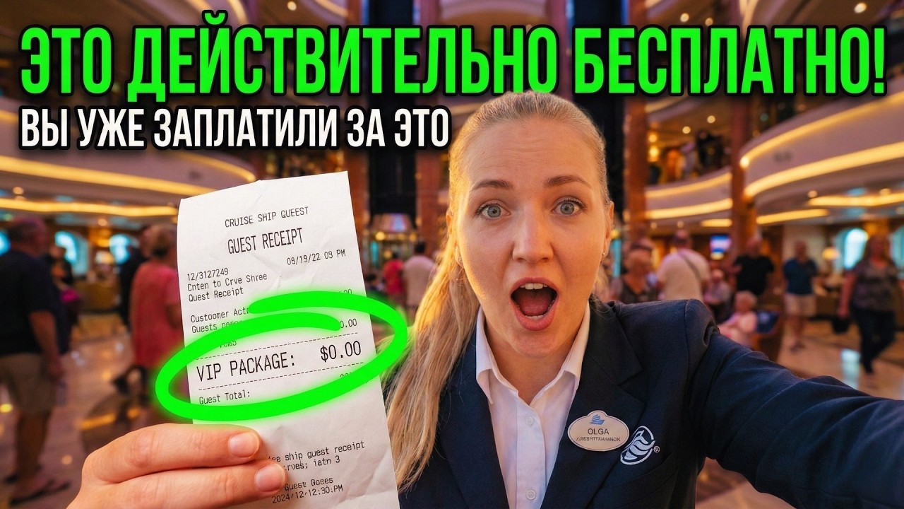 8 СЕКРЕТНЫХ бесплатных услуг на круизе на $3,000, которые вы упускаете (обновление 2026!)