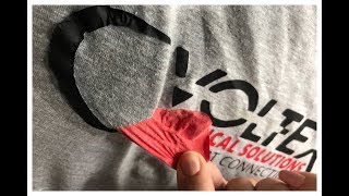 How to remove vinyl from T-Shirts