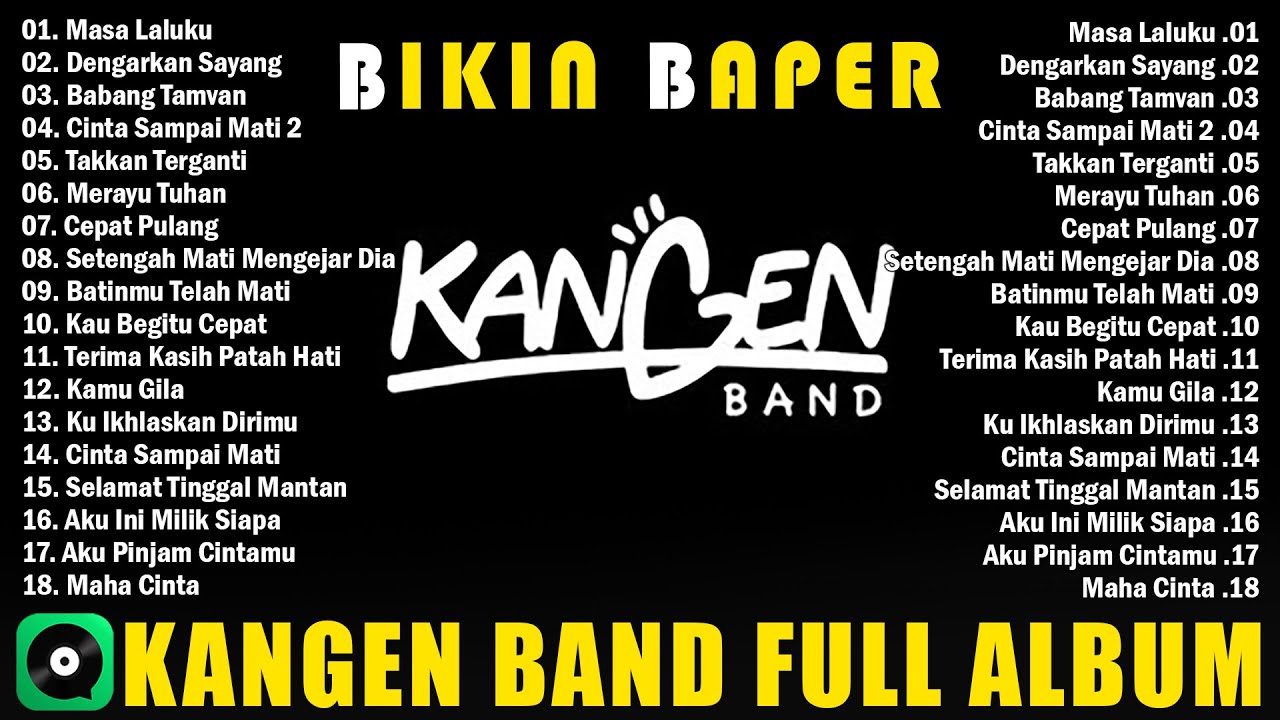 KANGEN BAND FULL ALBUM TERBAIK 2025 - MASA LALUKU, DENGARKAN SAYANG - TOP HITS SPOTIFY TERBAIK