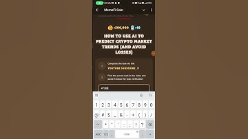 How to Use AI to Predict Crypto Market Trends (And Avoid Losses) Memefi New Video Code Today