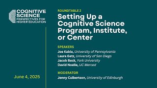 Setting Up a Cognitive Science Program, Institute, or Center — a CogSci Society Webinar