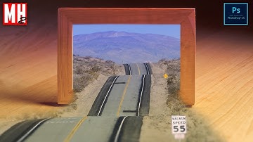Photoshop manipulation tutorial : "Desert Road" by MHTUTORIALS