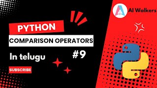python comparison operators in telugu!!