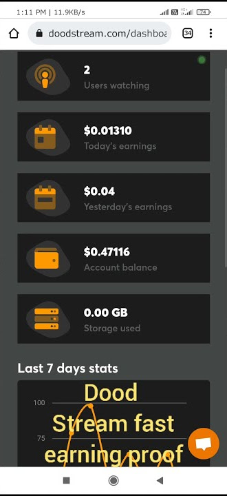 Dood stream fast earning proof #shorts #earning #proof #video