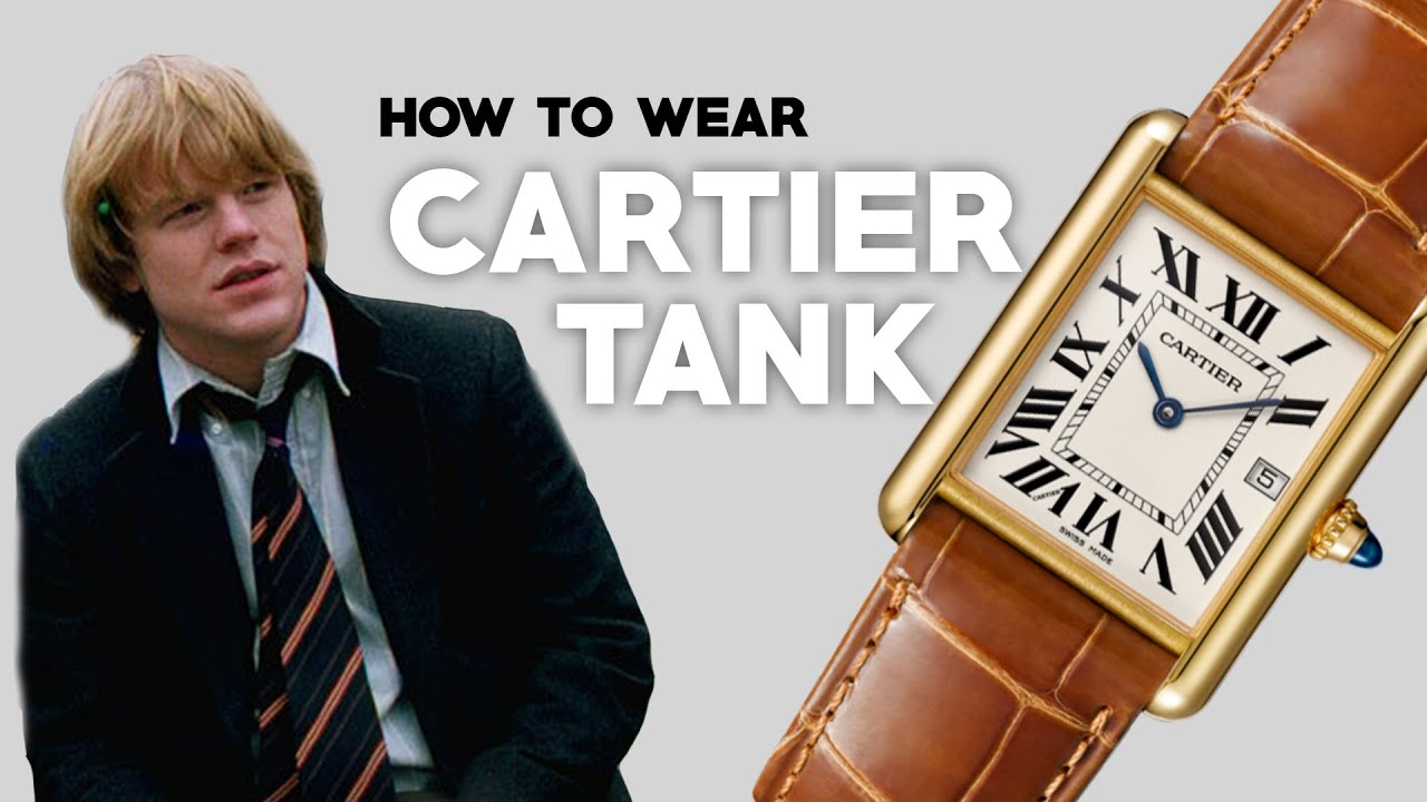 cartier tank watch for men