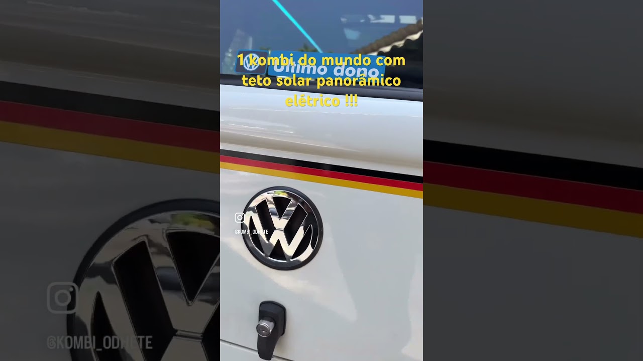 Primeira kombi no mundo com teto solar panorâmico elétrico !!!!