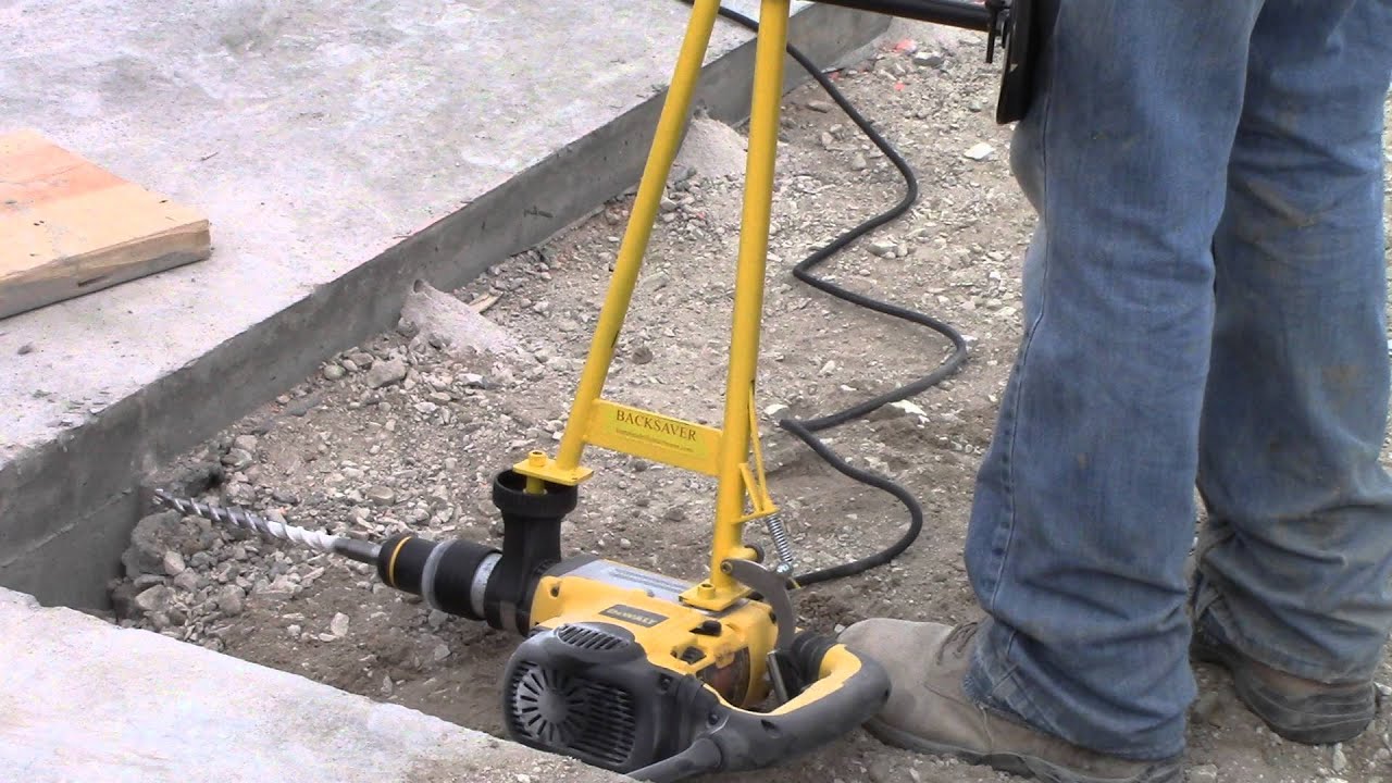 Drilling dowels for concrete slabs YouTube