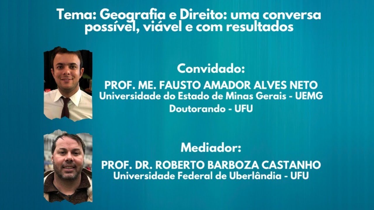 Circuito de Palestras NEPEGAMA - Julho 2020 / Prof. Me. Fausto Amador Alves  Neto