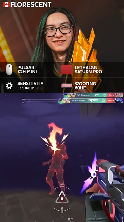 🔥SR Florescent Aim Settings🎯 #valorant #shorts #tenz
